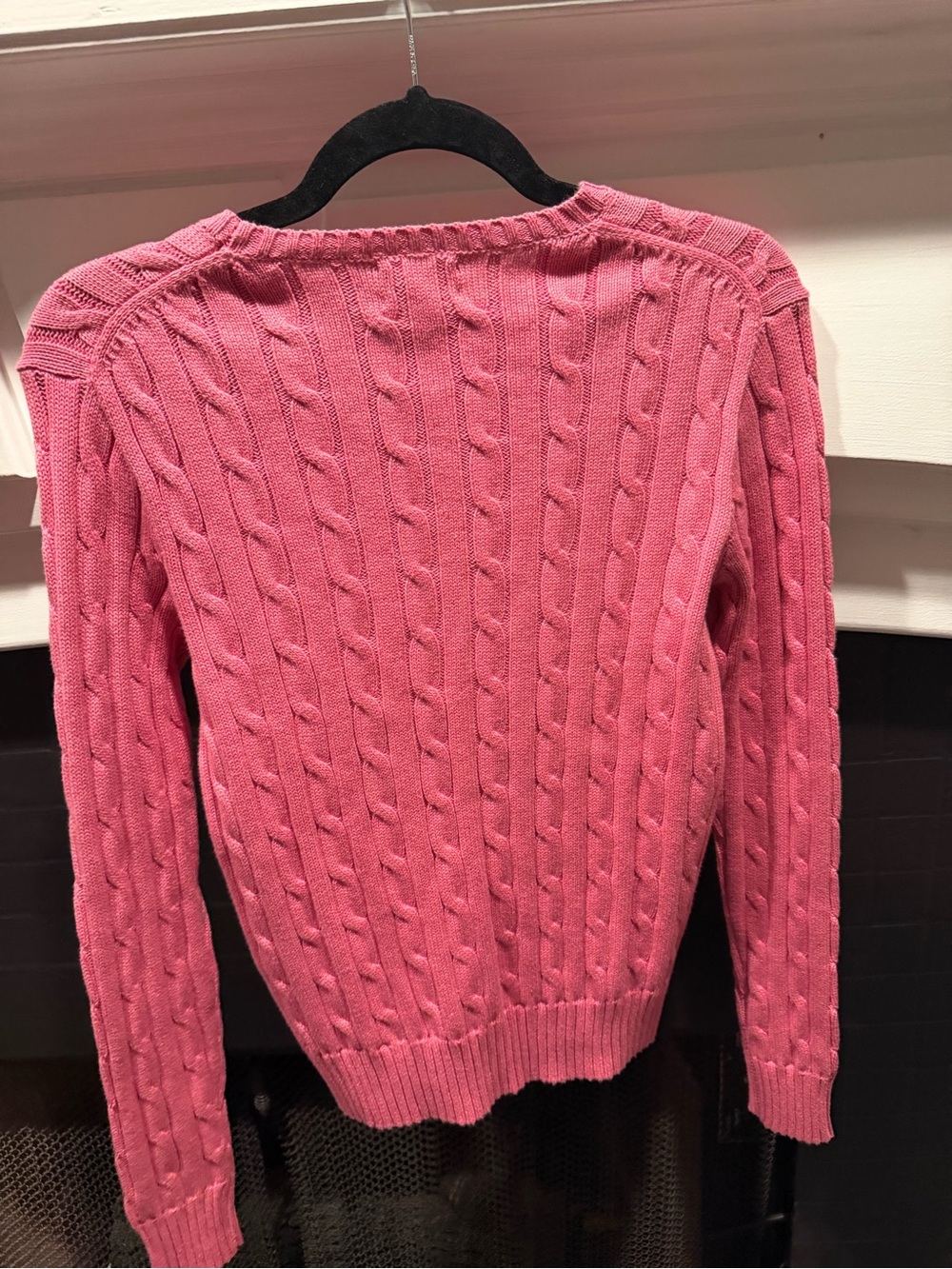 Polo by Ralph Lauren Pink Cable-Knit Crewneck Sweater - Picture 4 of 4